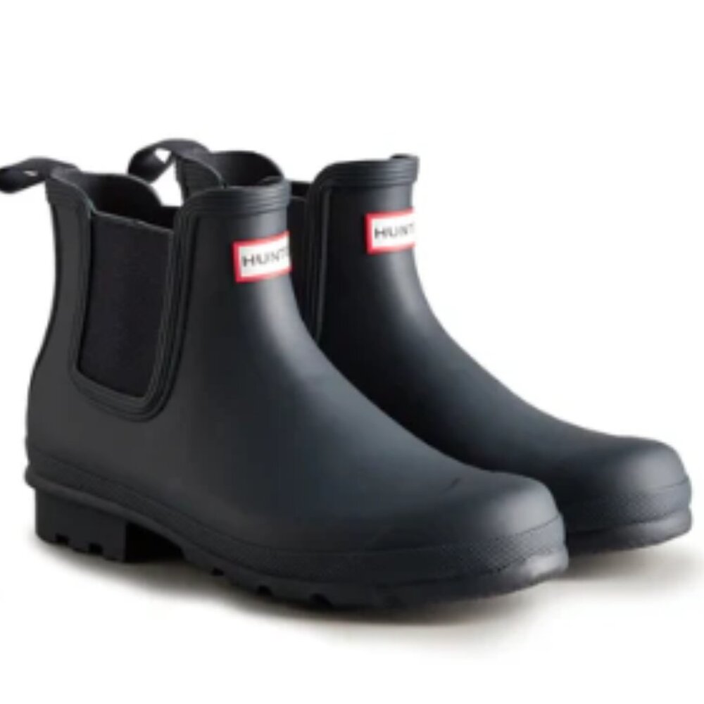 new HUNTER Original Chelsea Rain Boots in Navy 258 6S3